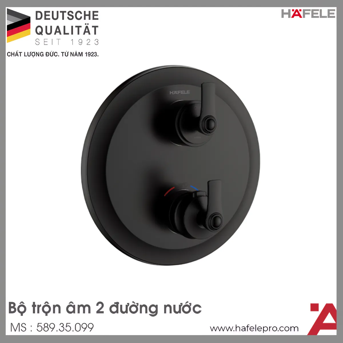 Bộ Trộn Âm Điều Nhiệt 2 Đường Nước Hafele 589.35.099