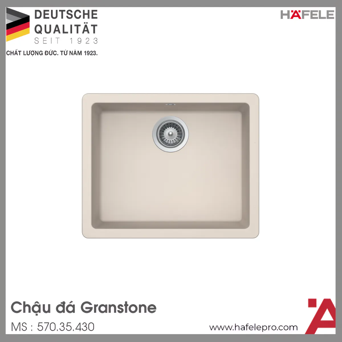 Chậu Rửa Đá HS19-GEN1S60 Hafele 570.35.430