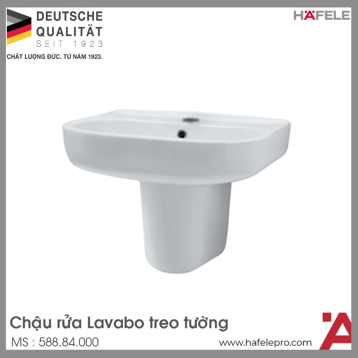 Lavabo Treo Tường Rhine Hafele 588.84.000
