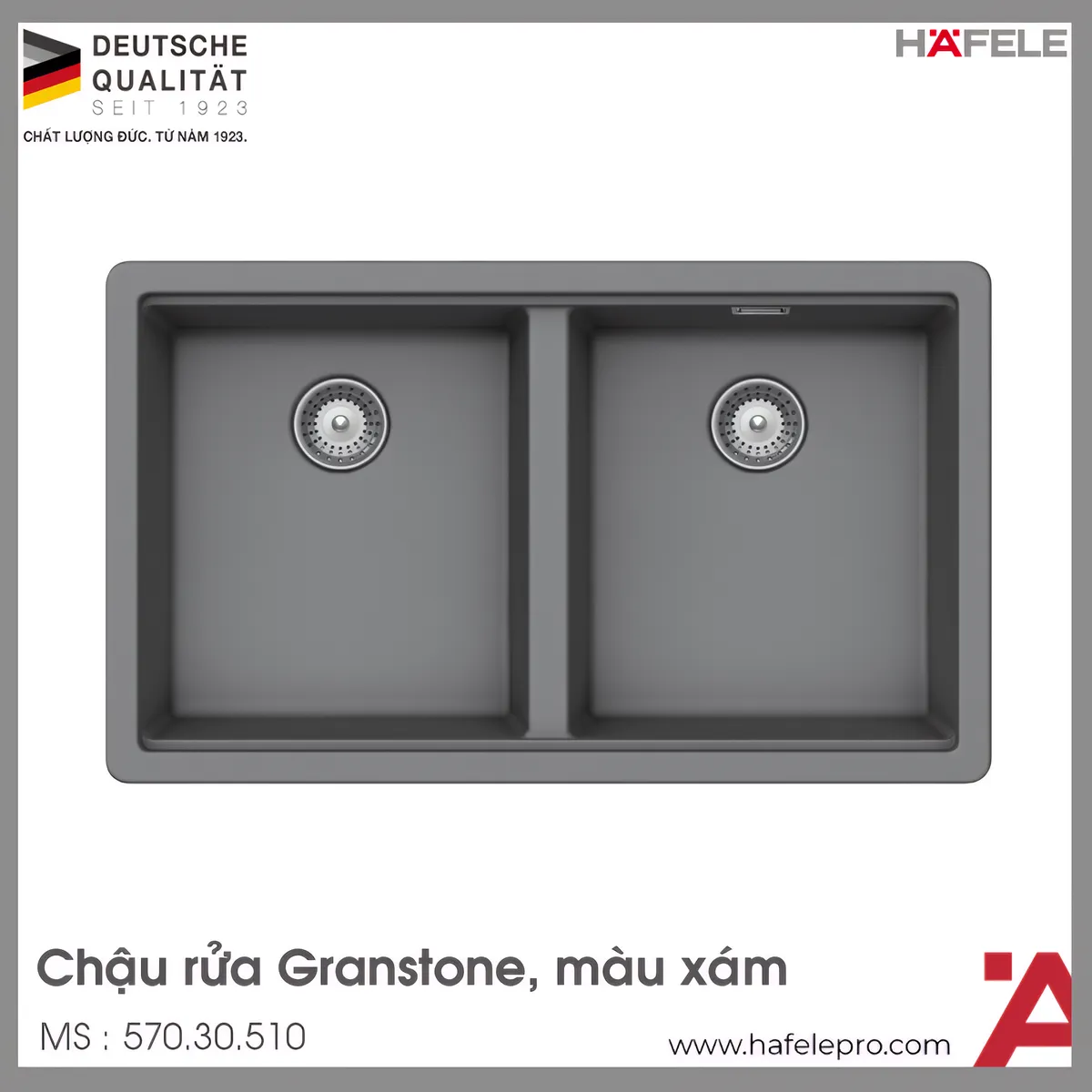 Chậu Rửa Đá HS20-GEN2S80 Hafele 570.30.510