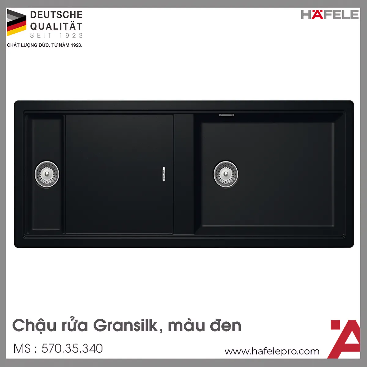 Chậu Đá HS19-GKD2S120 Hafele 570.35.340