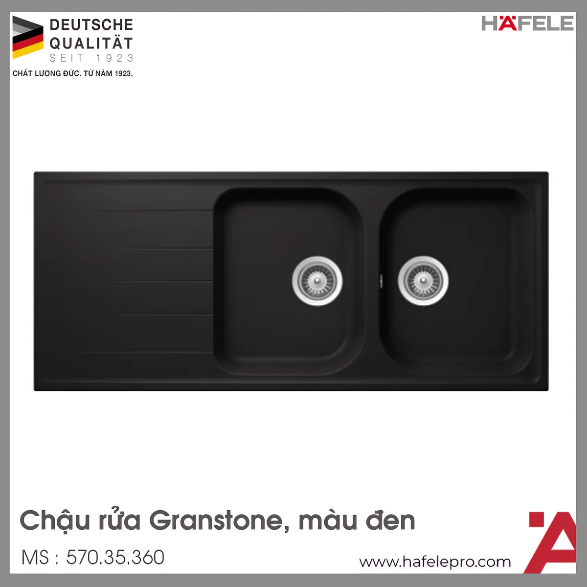 Chậu Rửa Đá Julius HS-GDD11650 Hafele 570.35.360