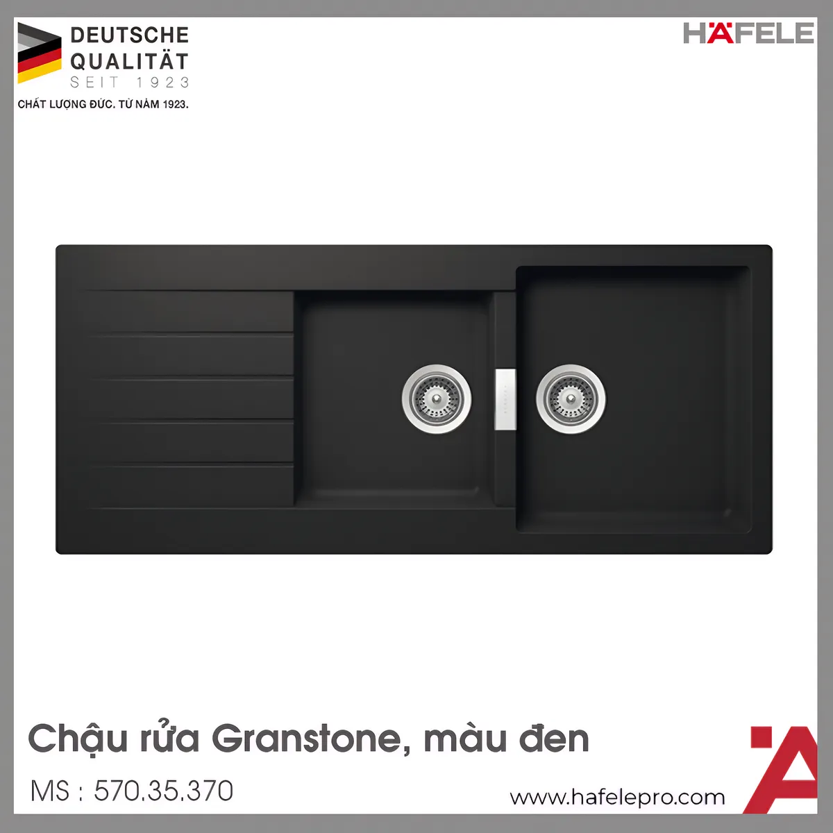 Chậu Rửa Đá HS19-GED2S80 Hafele 570.35.370