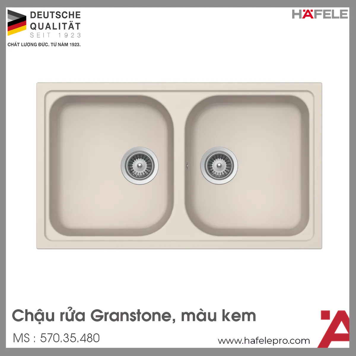 Chậu Rửa Đá HS19-GEN2R90 Hafele 570.35.480