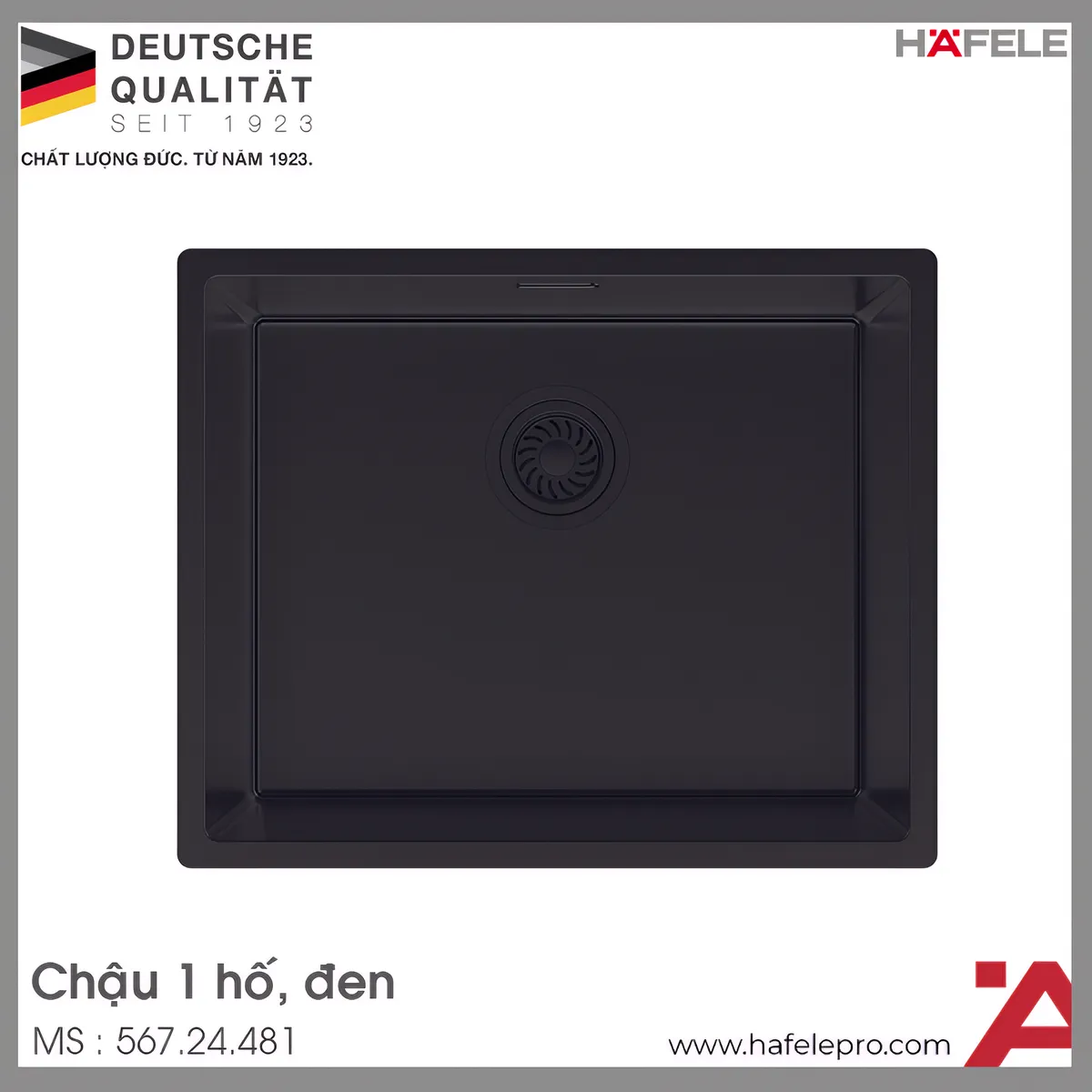 Chậu Rửa Chén Inox WF R10 HS25-SSN1S-540 Hafele 567.24.481