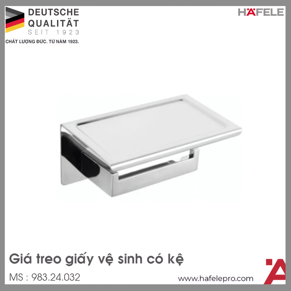 Giá Treo Giấy Vệ Sinh Có Kệ Hafele 983.24.032