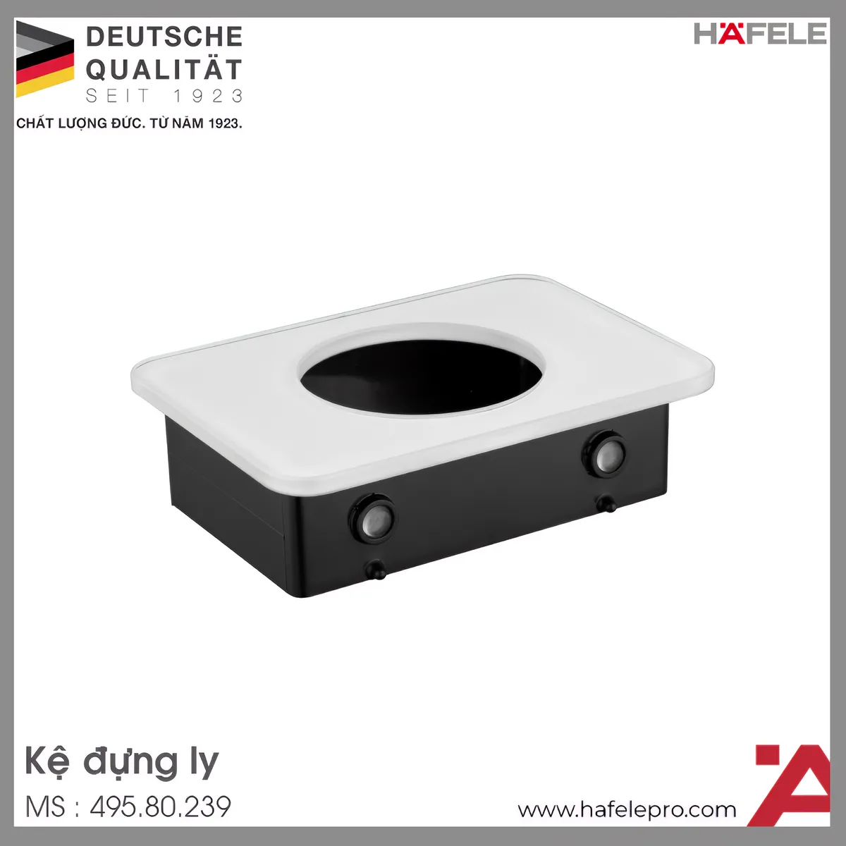 Kệ Đựng Ly Kính Trắng Hafele 495.80.239