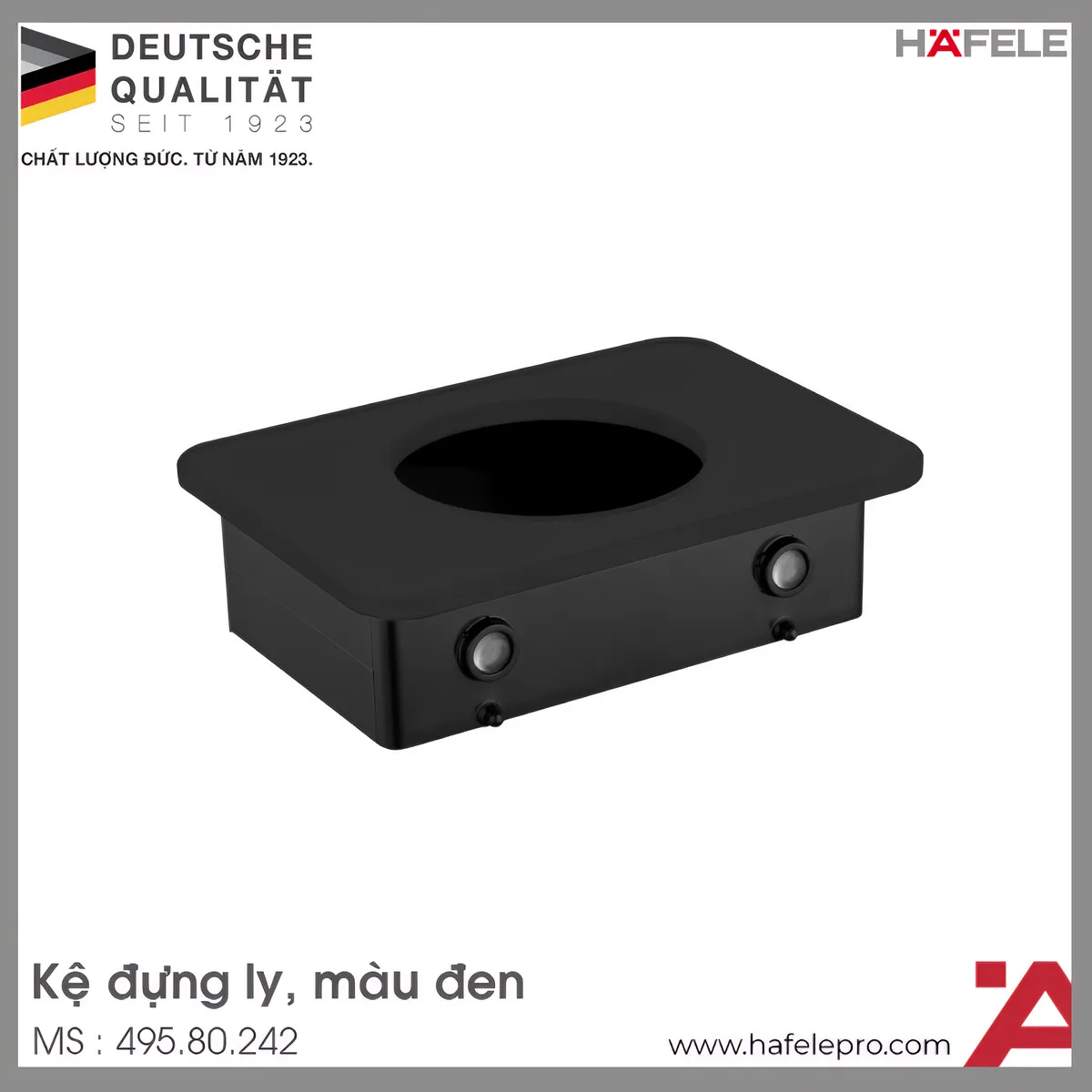 Kệ Đựng Ly Kính Đen Hafele 495.80.242