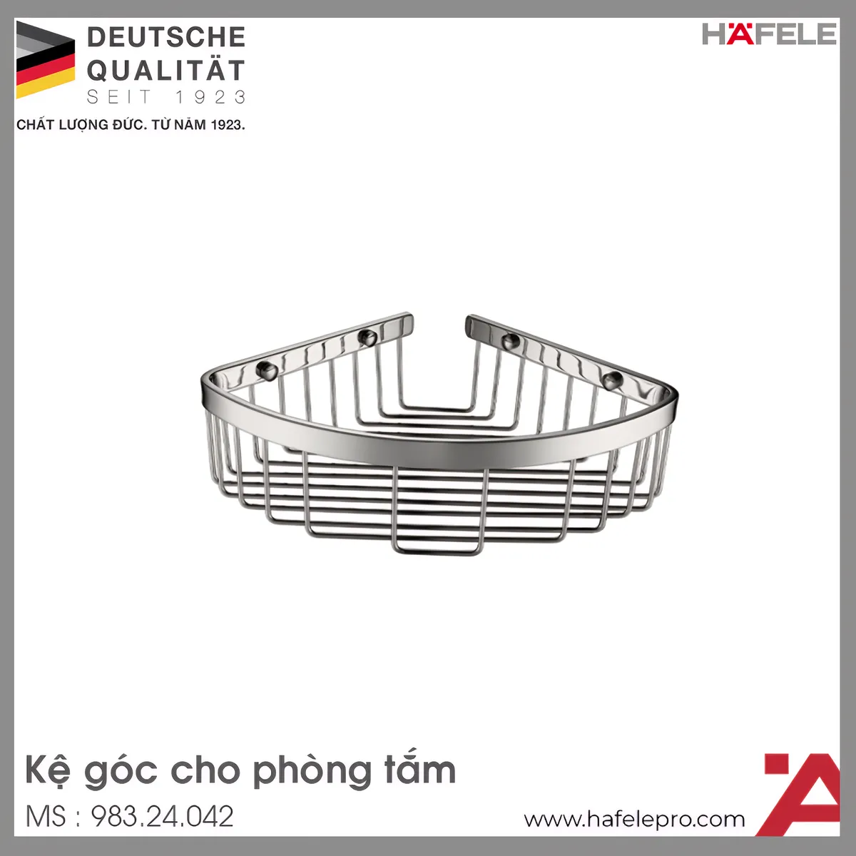 Kệ Góc Cho Phòng Tắm Hafele 983.24.042