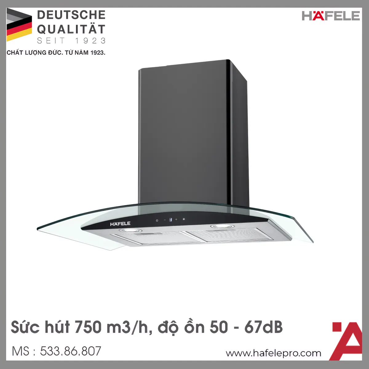 Máy Hút Mùi Gắn Tường HH-WT70A Hafele 533.86.807