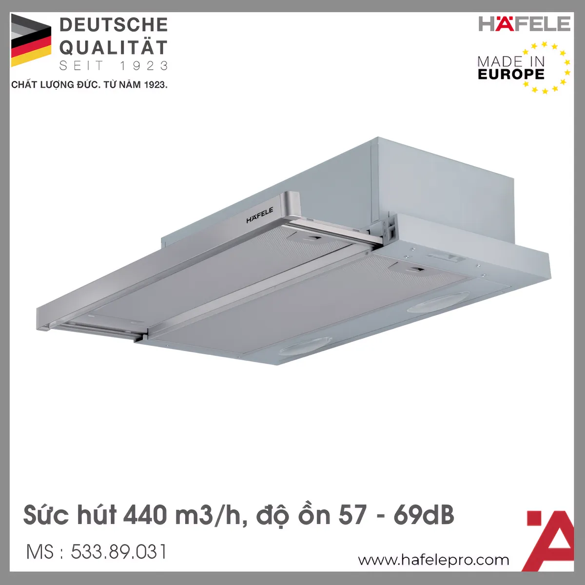 Máy Hút Mùi Âm Tủ HH-S70A Hafele 533.89.031