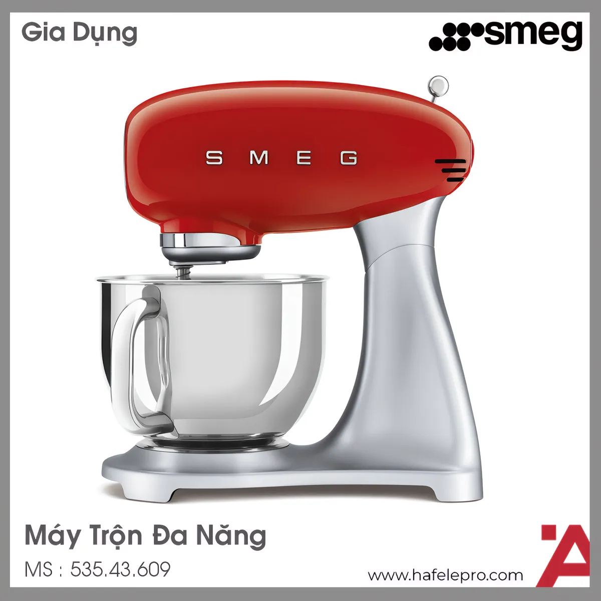 Máy Trộn Đa Năng Smeg SMF02RDEU 535.43.609