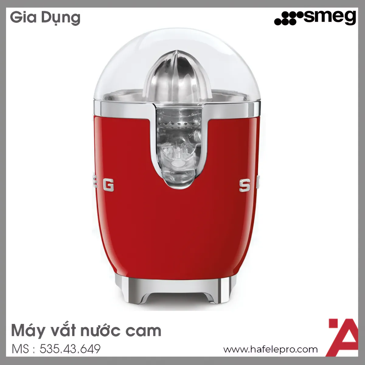 Máy Vắt Cam Smeg CJF01RDEU 535.43.649
