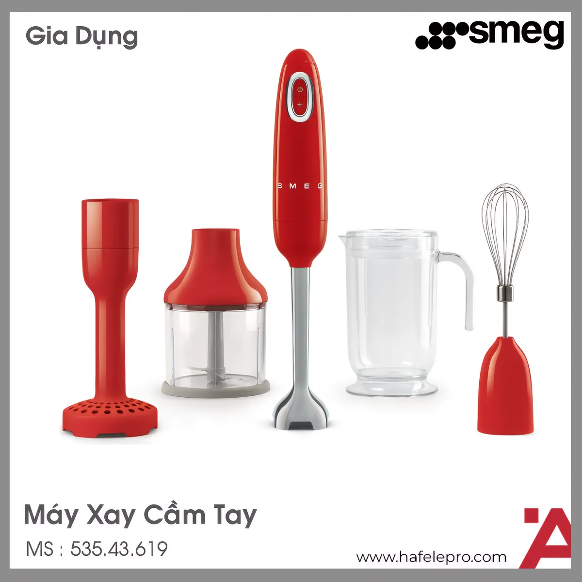 Máy Xay Cầm Tay Smeg HBF02RDEU 535.43.619