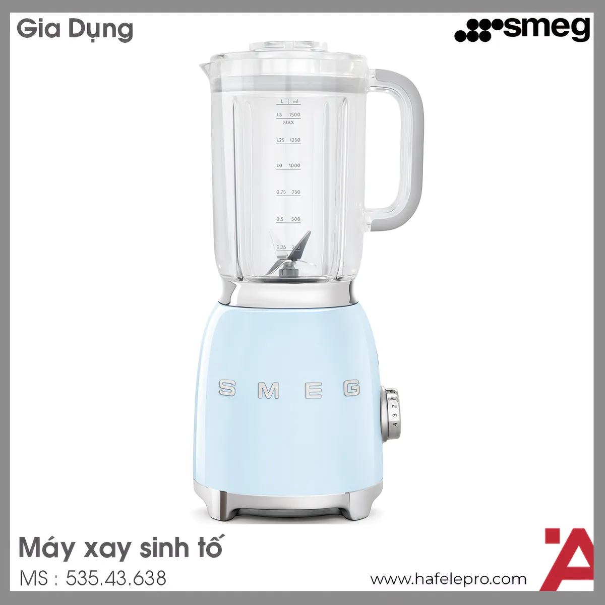 Máy Xay Sinh Tố Smeg BLF01PBEU 535.43.638