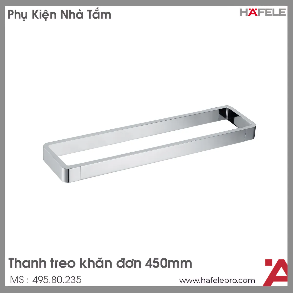 Thanh Treo Khăn Đơn 450mm Hafele 495.80.235