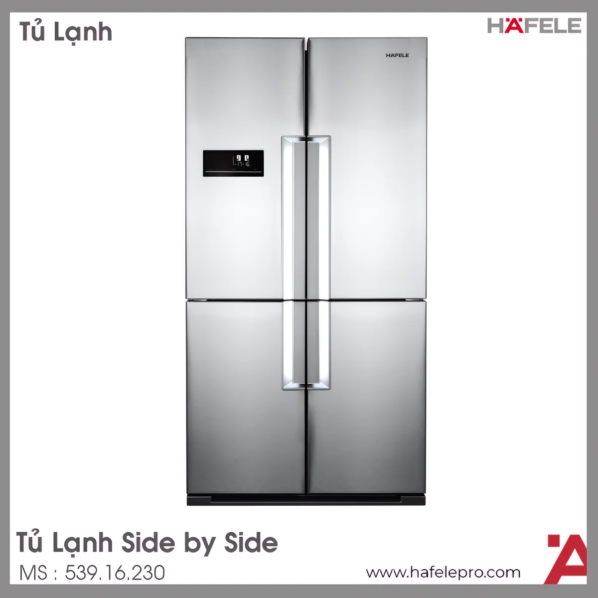 Tủ Lạnh Side By Side HF-SBSIB Hafele 539.16.230