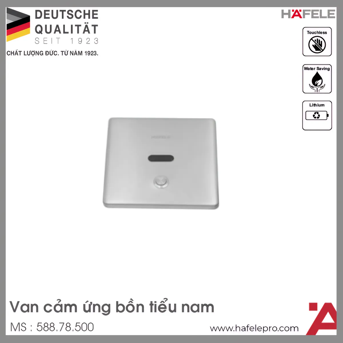Van Cảm Ứng Bồn Tiểu Nam Hafele 588.78.500