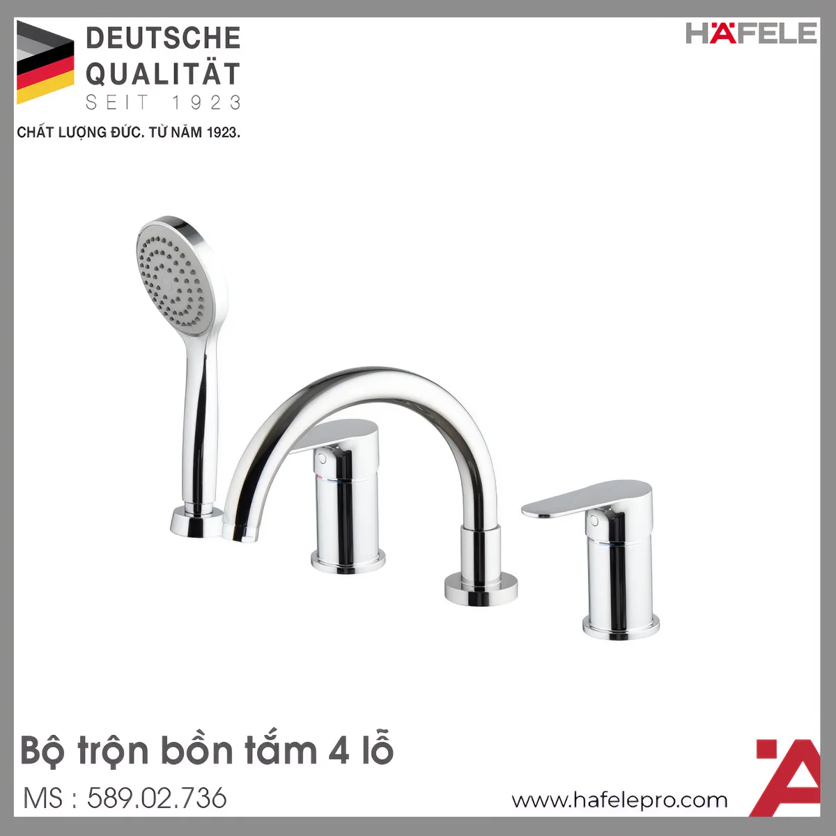 Bộ Trộn Bồn Tắm Active Hafele 589.02.736