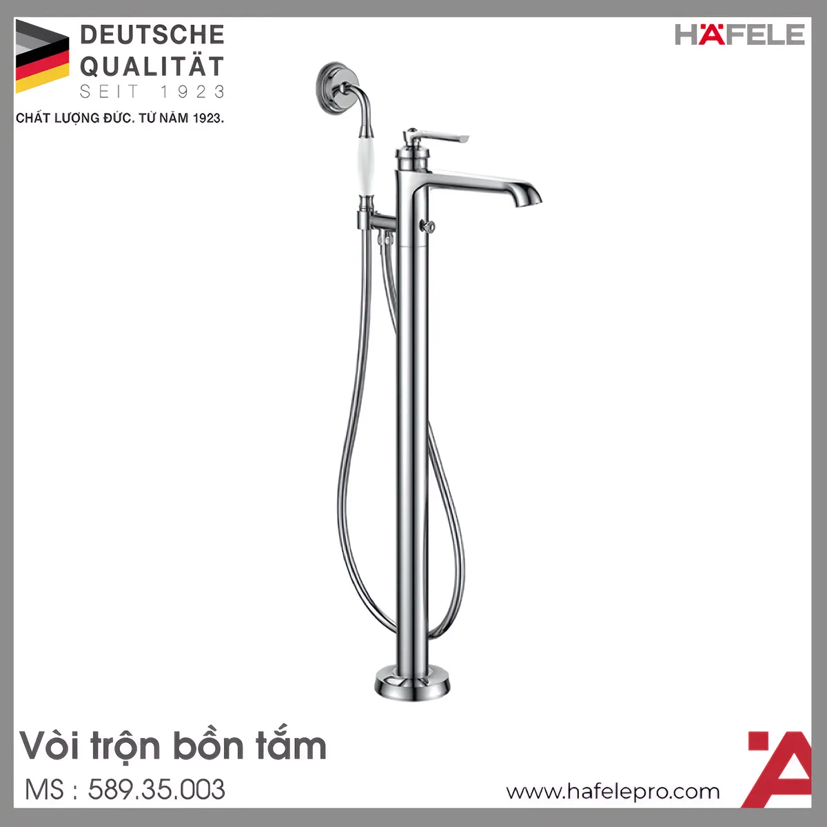 Bộ Trộn Bồn Tắm Đặt Sàn Kyoto Hafele 589.35.003