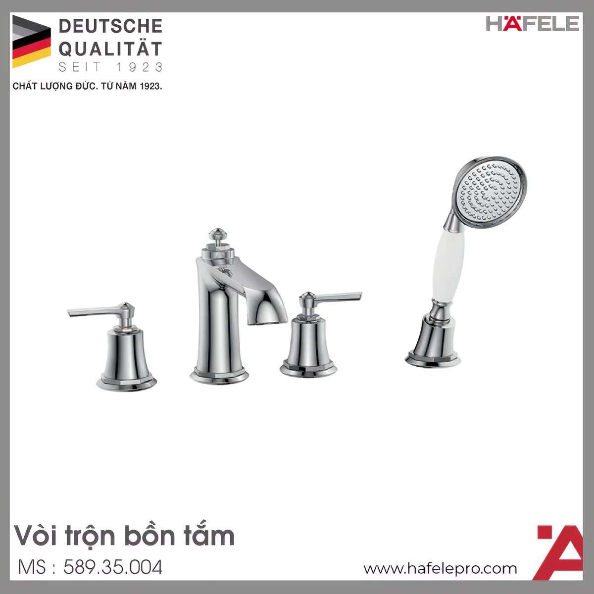 Bộ Trộn Bồn Tắm 4 Lỗ Kyoto Hafele 589.35.004