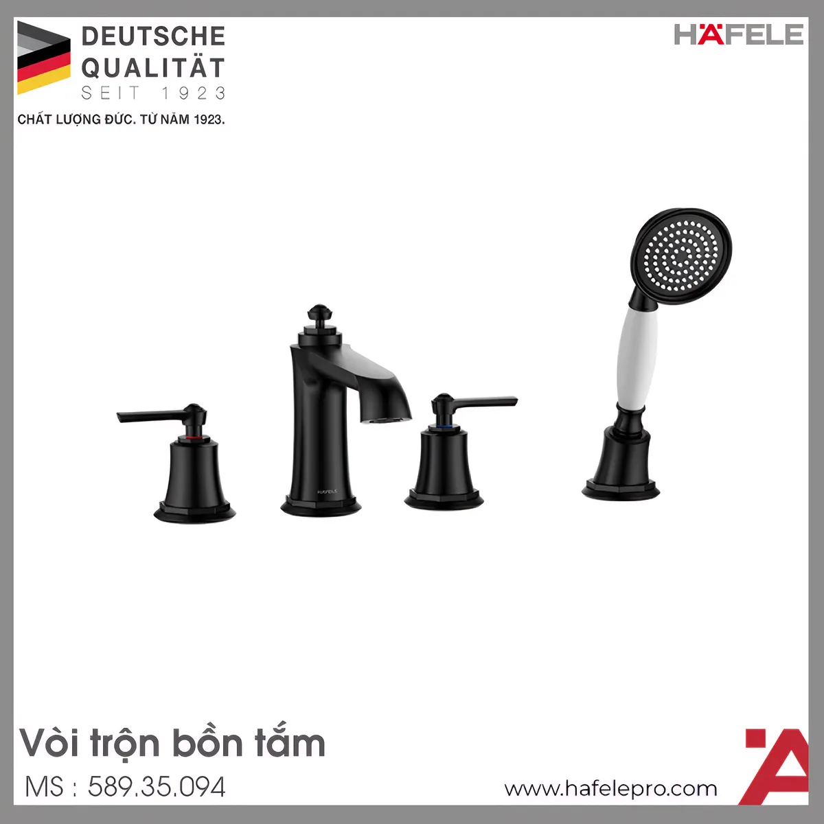 Bộ Trộn Bồn Tắm 4 Lỗ Kyoto Hafele 589.35.094