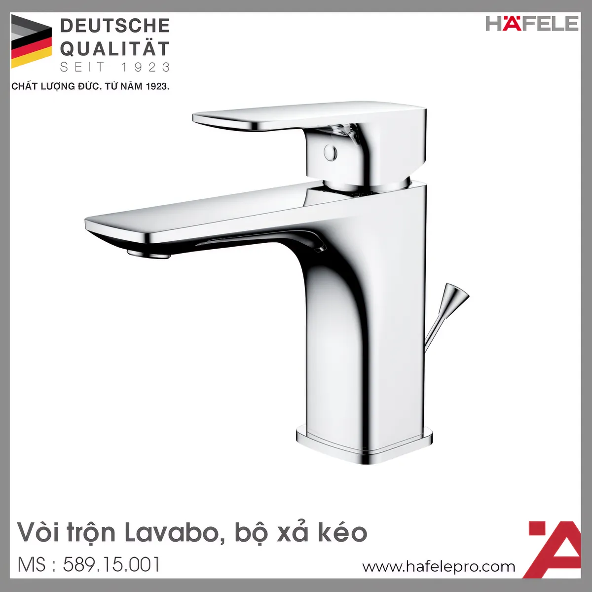 Vòi Trộn Kobe Có Xả Kéo 100 Hafele 589.15.001