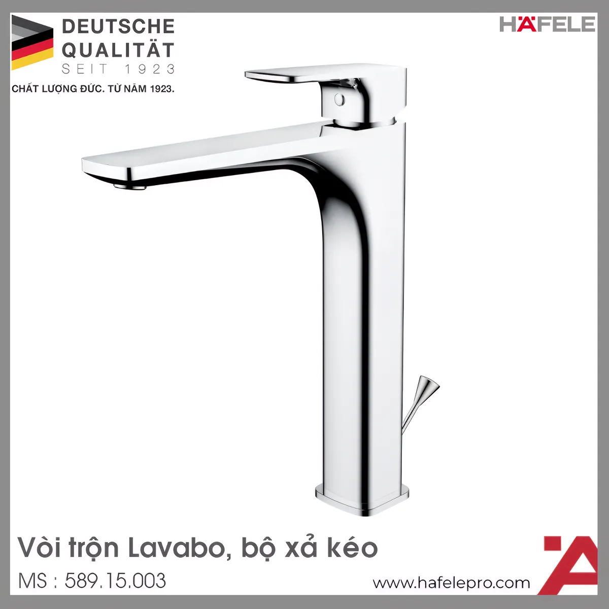 Vòi Trộn Kobe 240 Có Xả Kéo Hafele 589.15.003