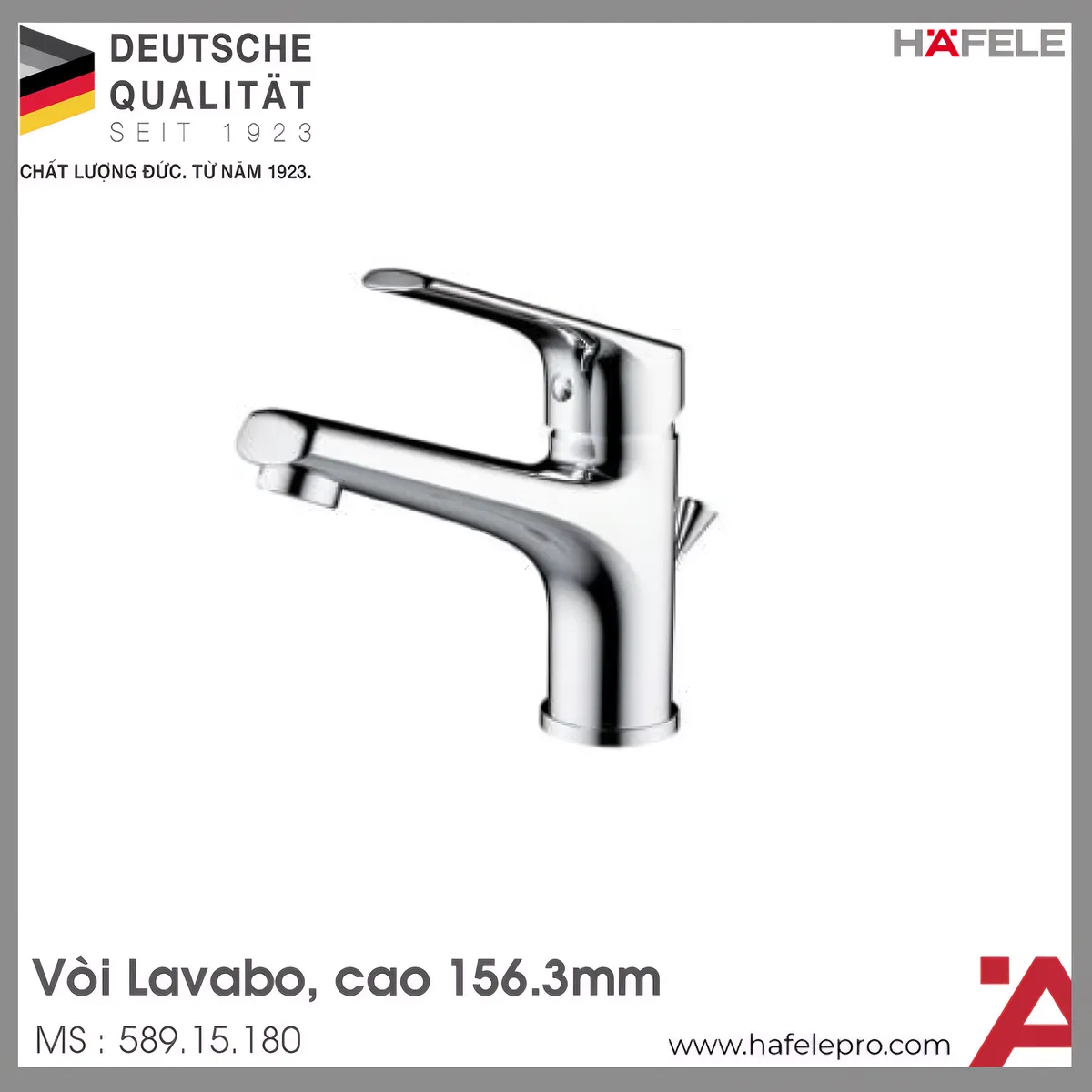 Vòi Trộn Lavabo Vigor 90 Hafele 589.15.180