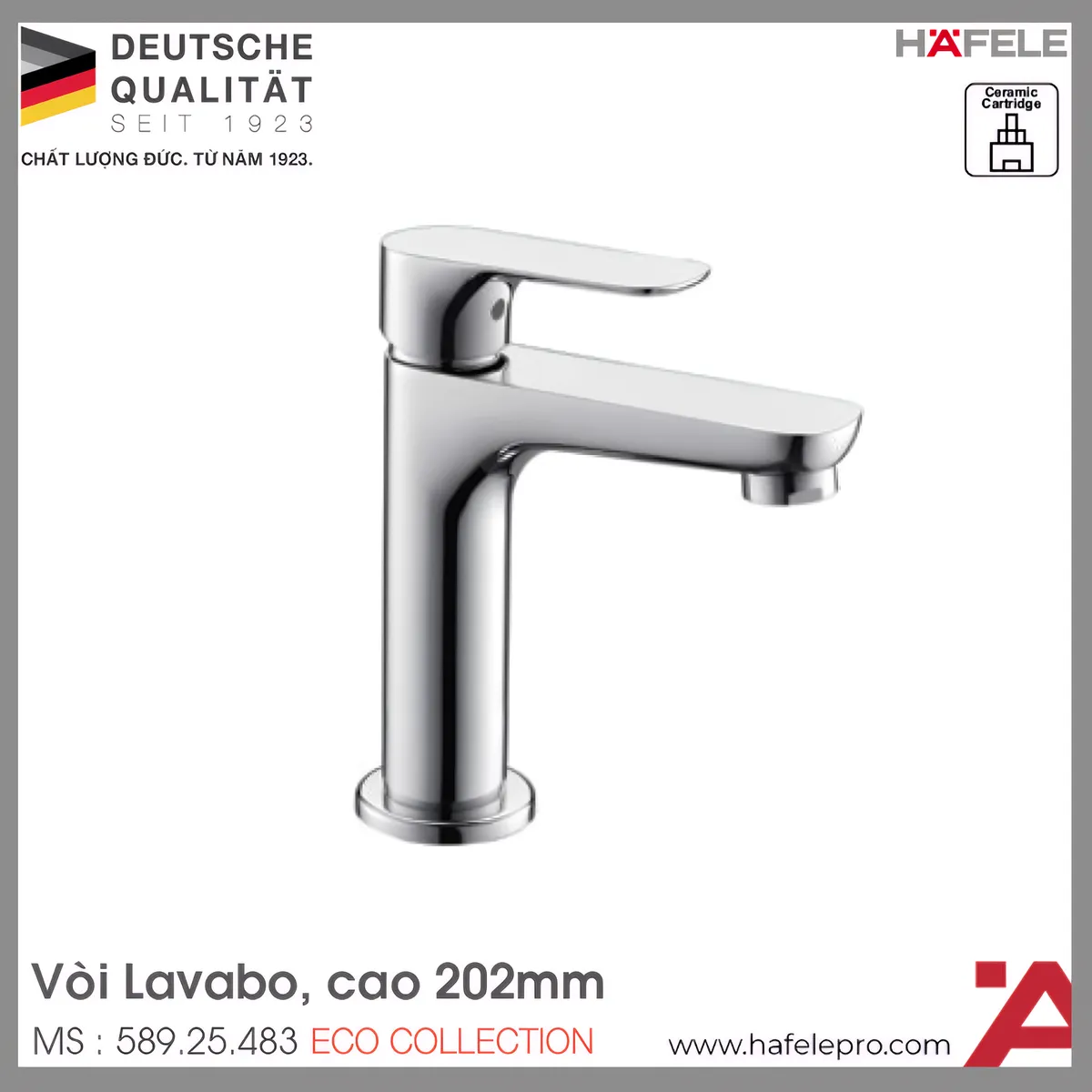 Vòi Lạnh Lavabo Eco 150 Hafele 589.25.483