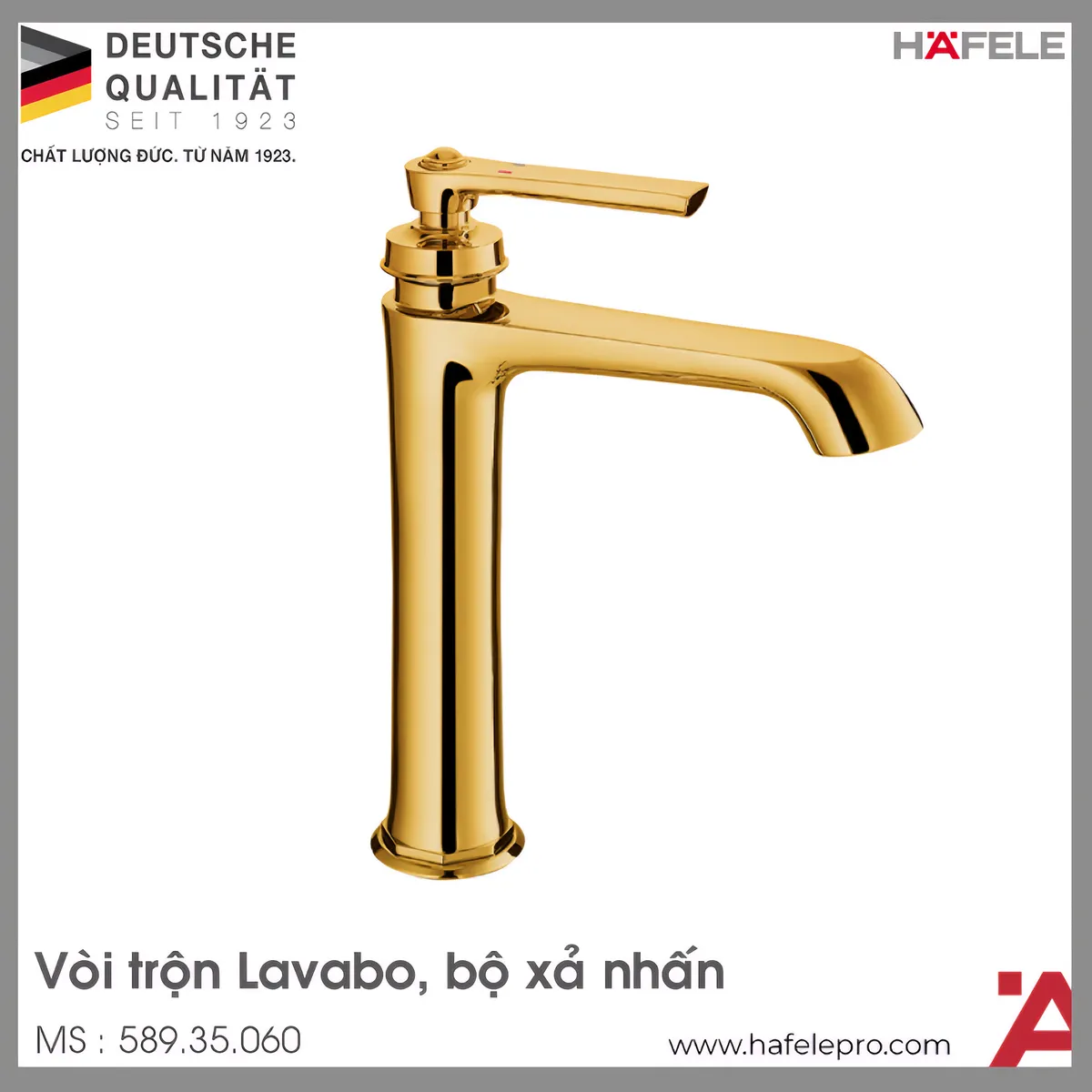 Vòi Trộn Lavabo Kyoto 180 Xả Nhấn Hafele 589.35.060