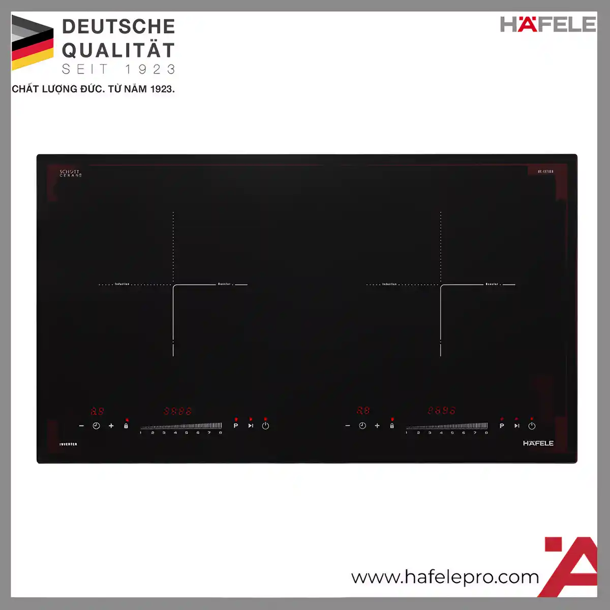 Bếp Từ 2 Vùng Nấu HC-I2732A Hafele 536.61.726