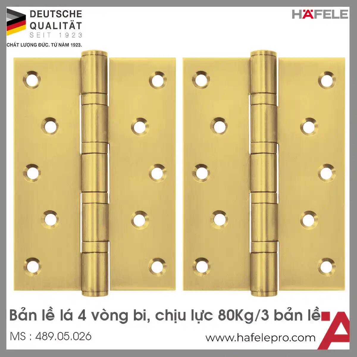 Bản Lề Lá 4 Vòng Bi Hafele 489.05.026