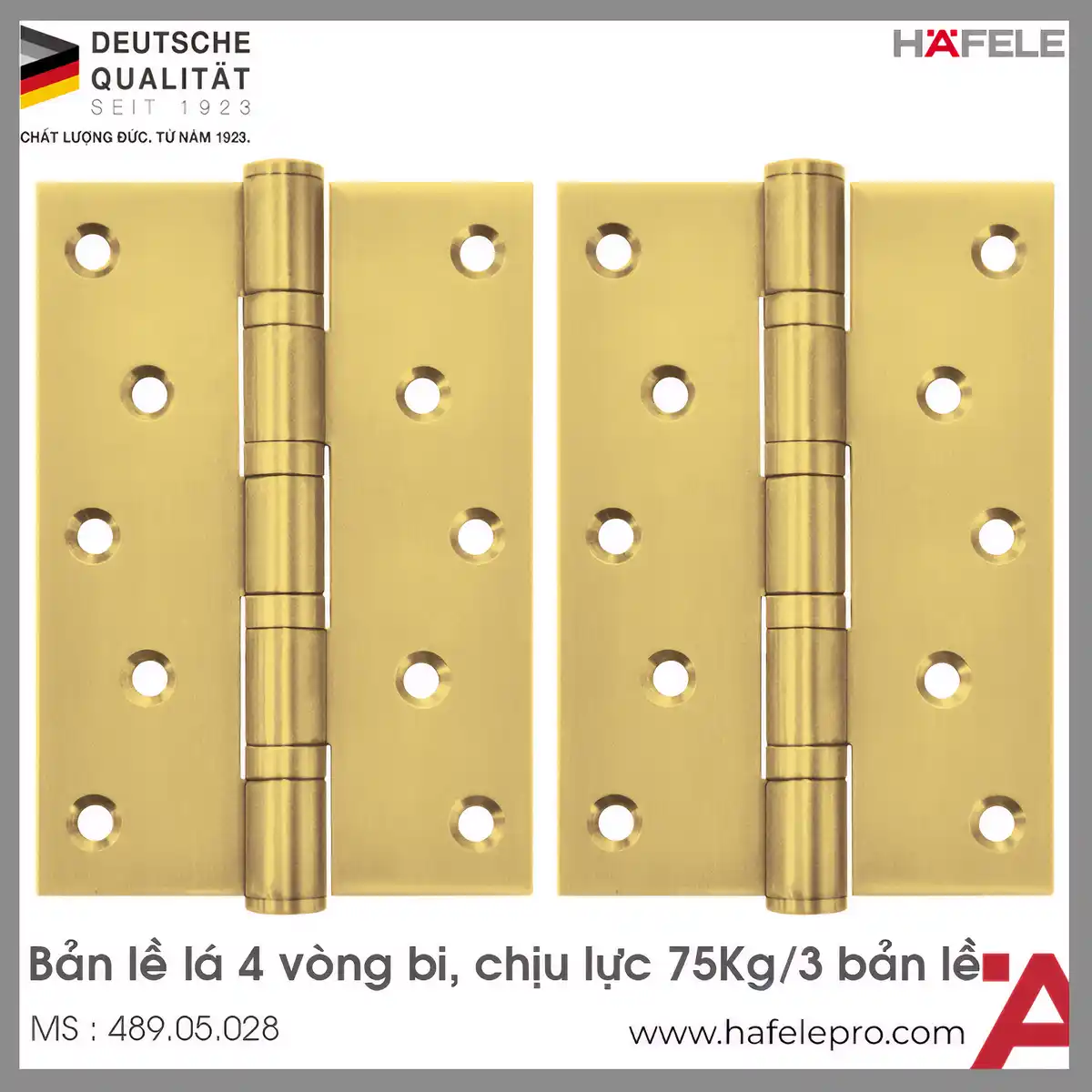 Bản Lề Lá 4 Vòng Bi Hafele 489.05.028