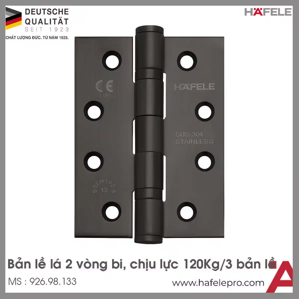 Bản Lề Lá 2 Vòng Bi Hafele 926.98.133
