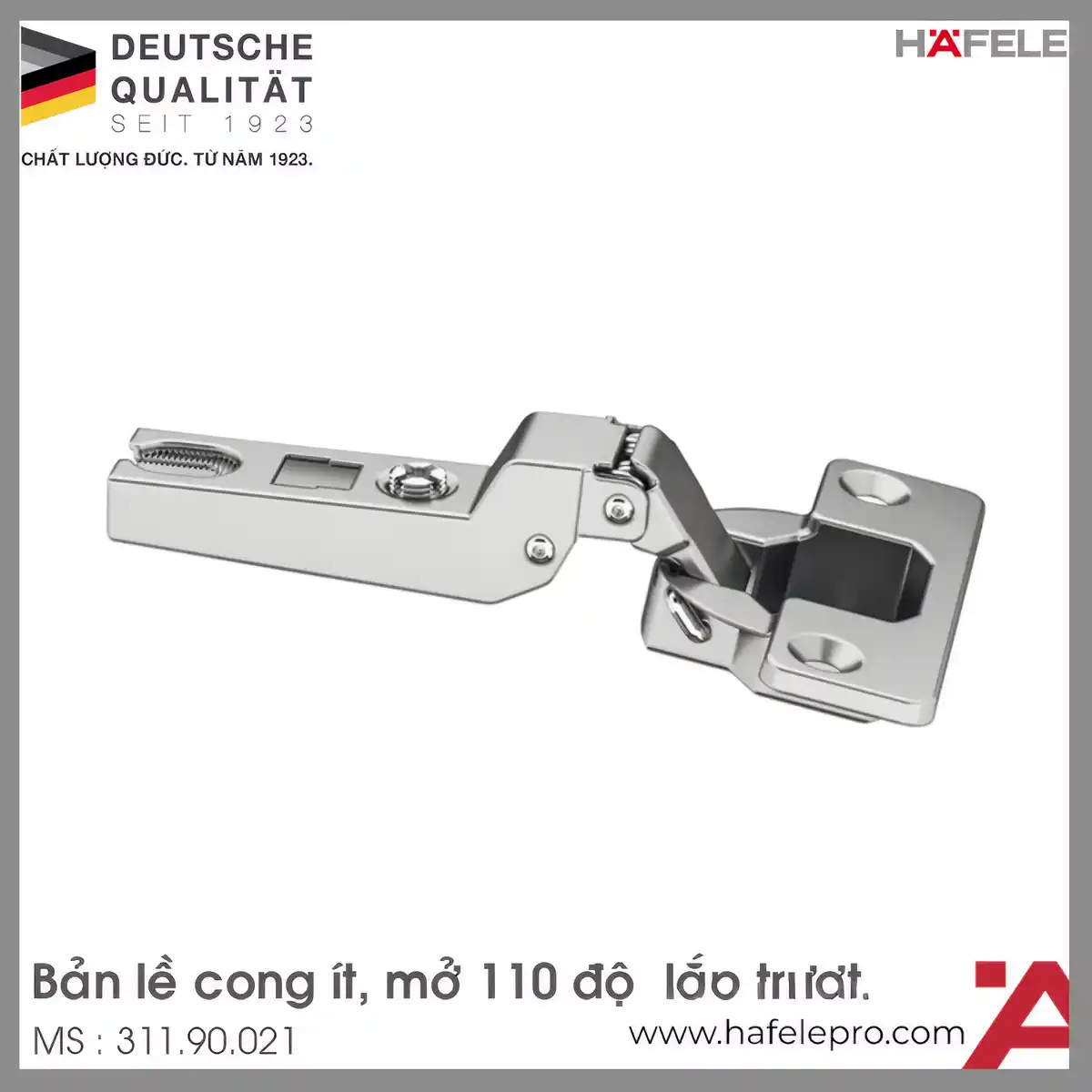 Bản Lề Tủ Trùm Nửa G0 Hafele 311.90.021
