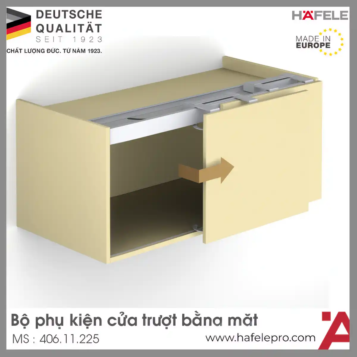 Phụ Kiện Cửa Trượt Bằng Mặt S/OS 20FB Hafele 406.11.225