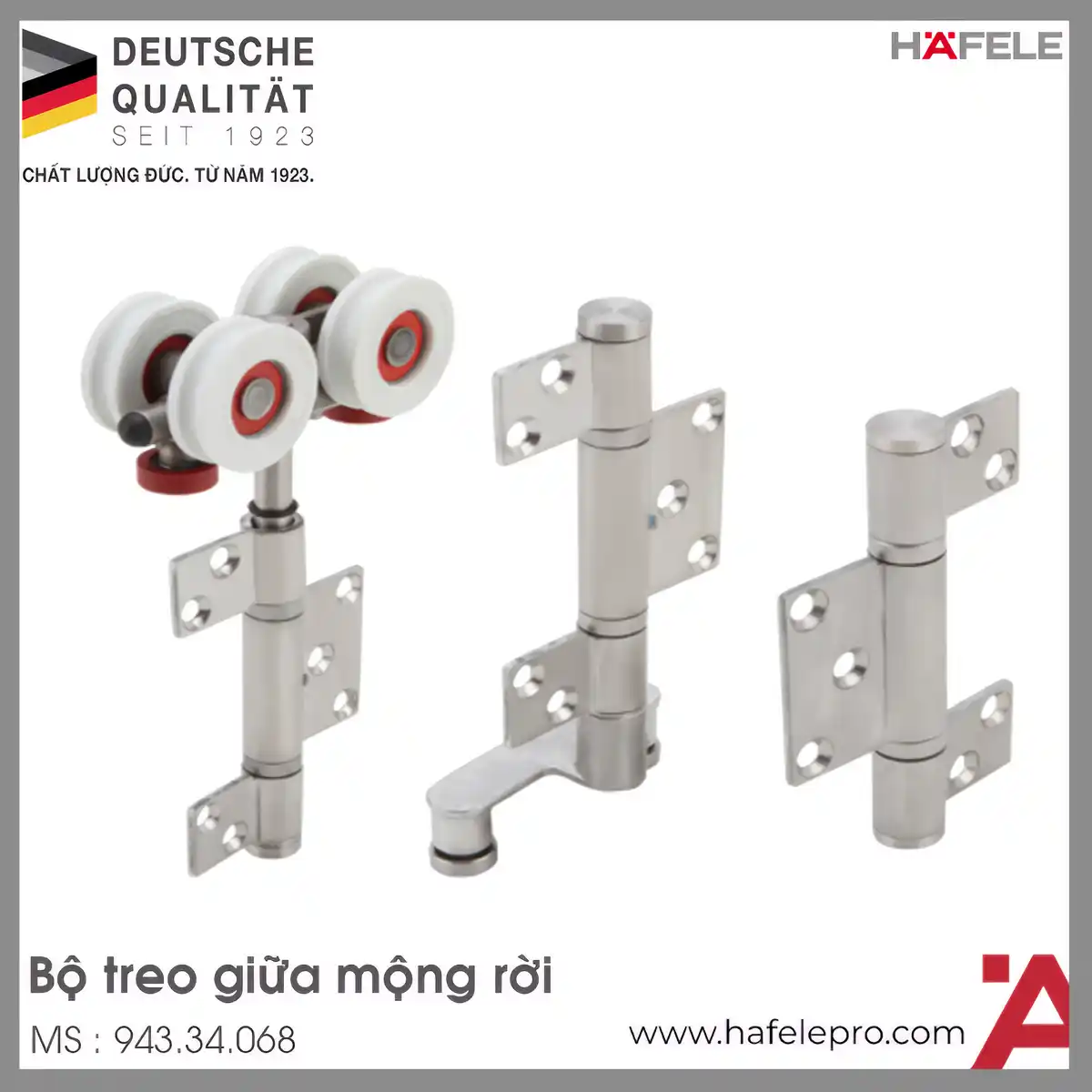 Bộ Treo Giữa Mộng Rời Hafele 943.34.068