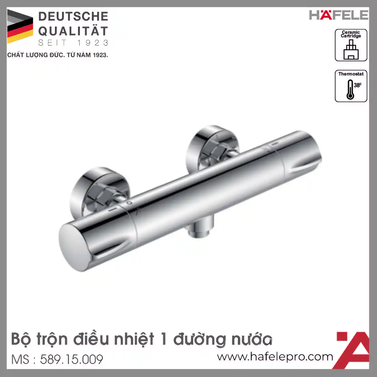 Bộ Trộn Điều Nhiệt 1 Đường Nước Hafele 589.15.009