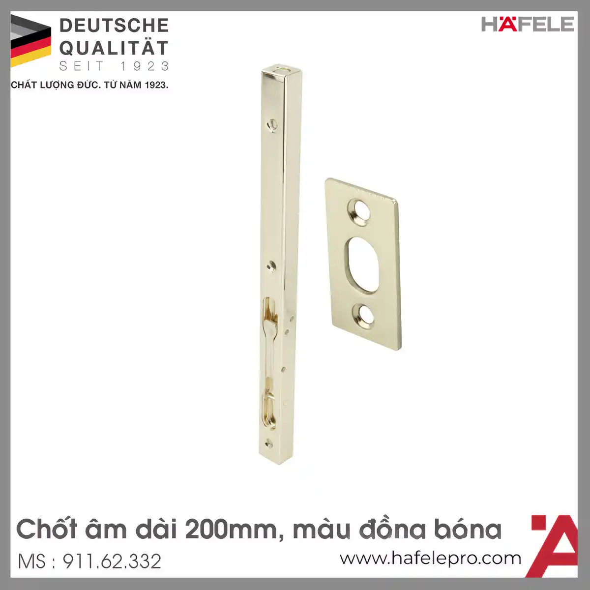 Chốt Âm 300mm Hafele 911.62.681