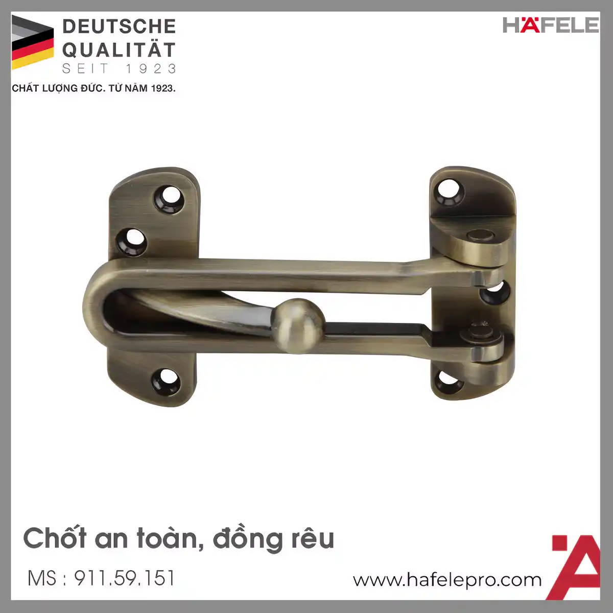 Chốt An Toàn Dạng Gài Hafele 911.59.151