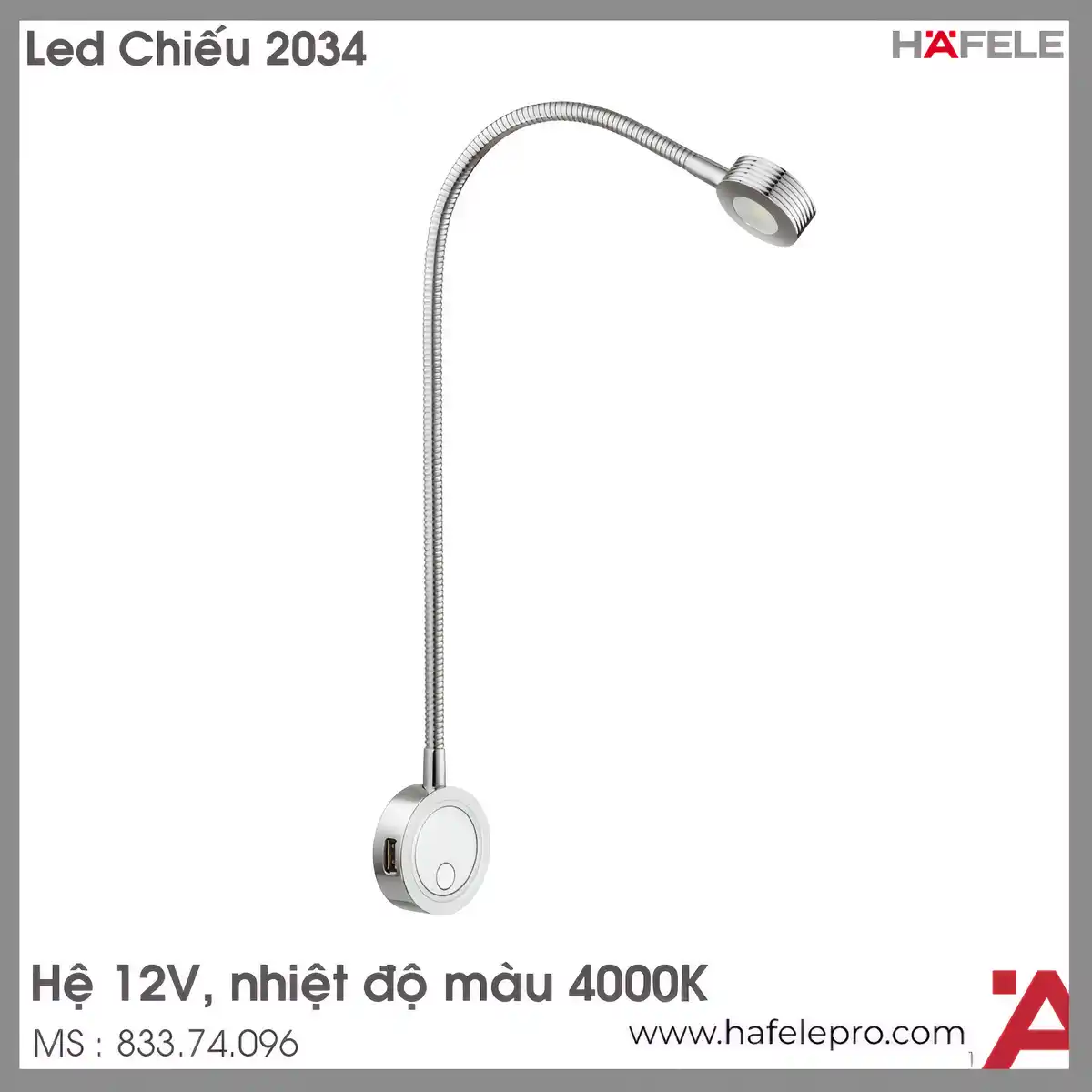 Đèn Led Chiếu 2034 Lắp Nổi 12V Hafele 833.74.096