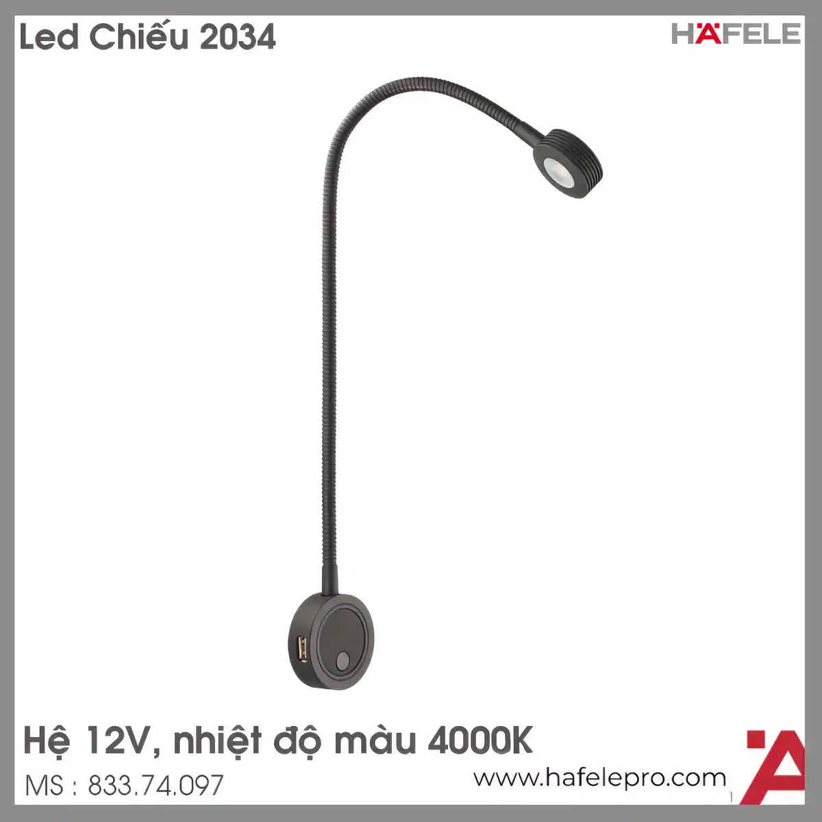 Đèn Led Chiếu 2034 Lắp Nổi 12V Hafele 833.74.097
