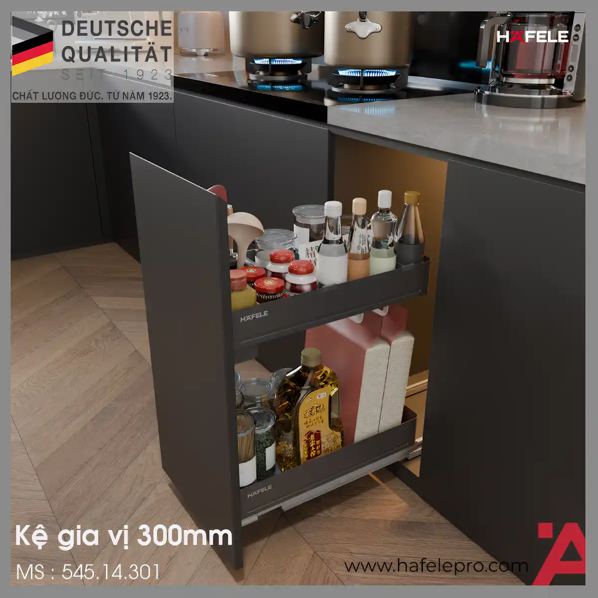 Kệ Đựng Gia Vị Cooking Agent 300mm Hafele 545.14.301
