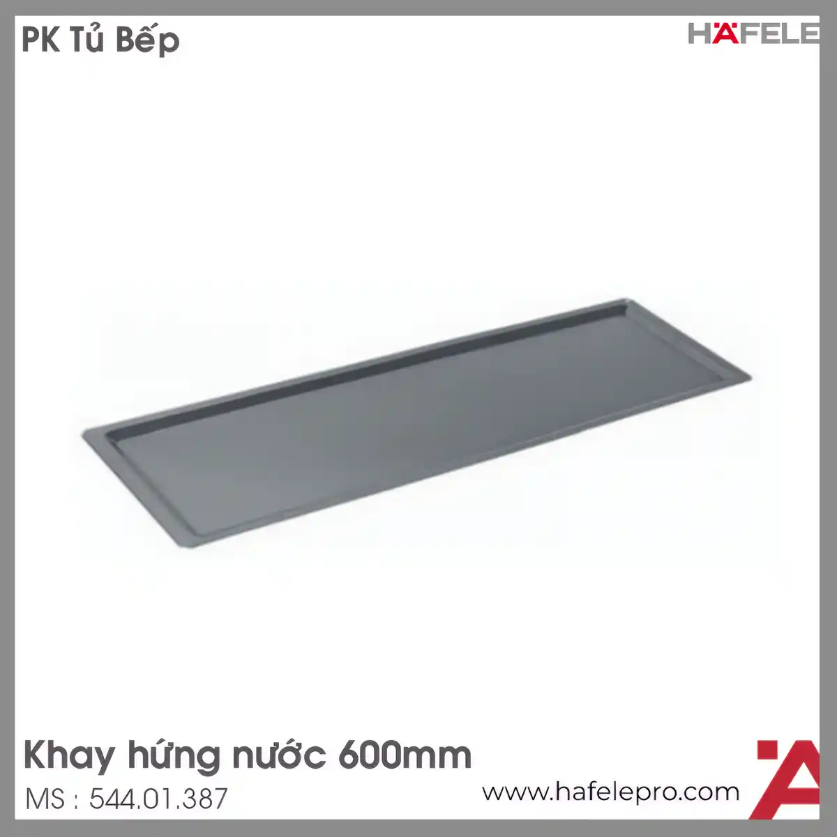 Khay Hứng Nước Màu Đen 600mm Hafele 544.01.387