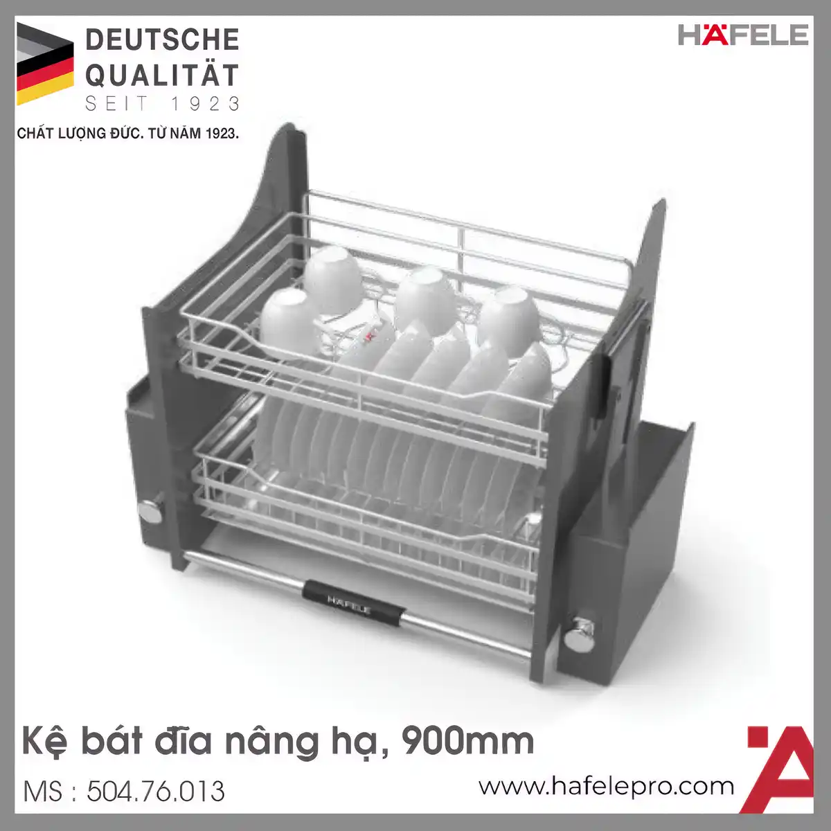 Rổ Chén Đĩa Di Động Lento 900mm Hafele 504.76.013