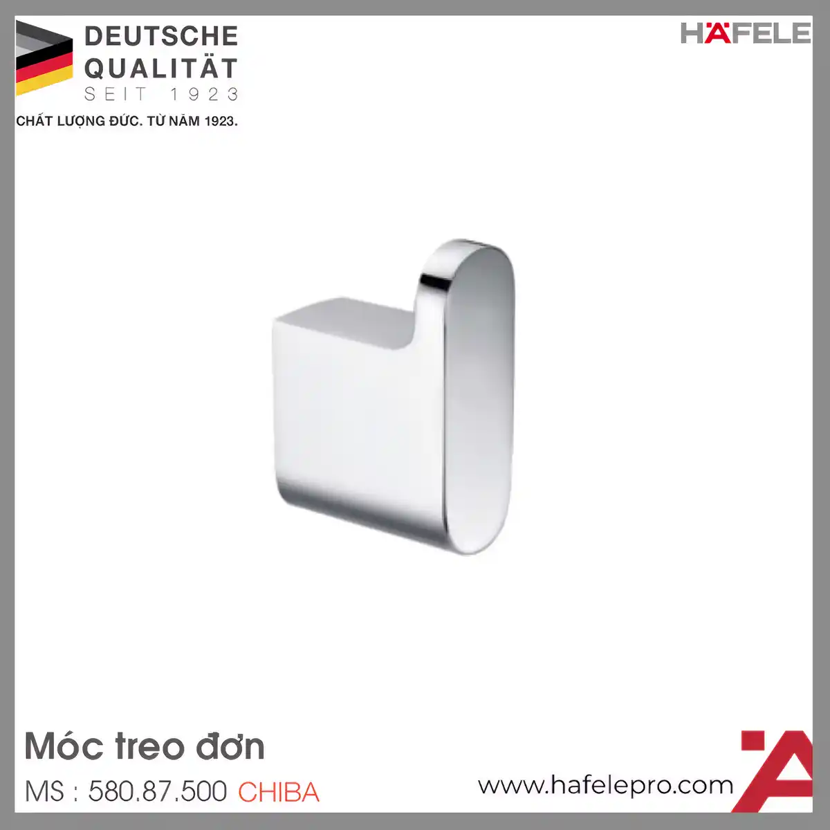 Móc Treo Đơn Chiba Hafele 580.87.500