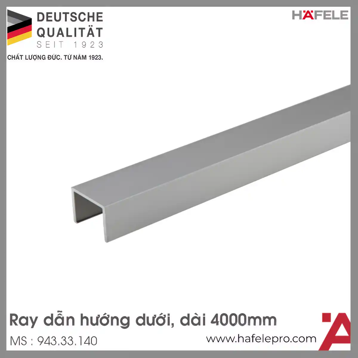 Ray Dẫn Hướng Dưới Cho Ray Nhựa Hafele 943.33.140
