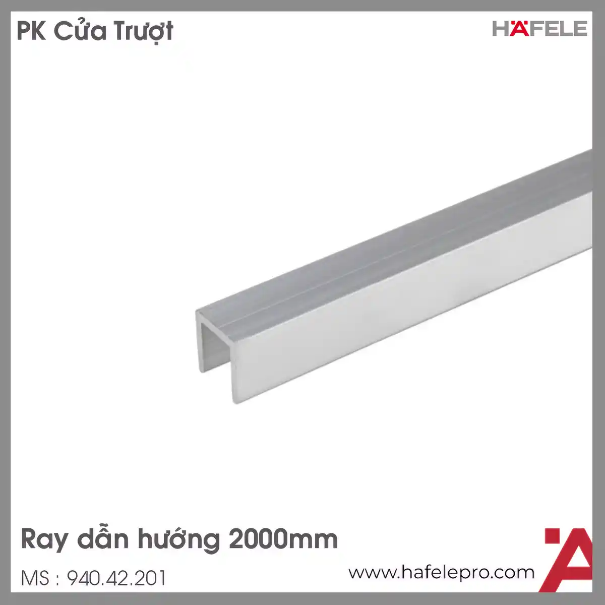 Ray Dẫn Hướng Dạng Chữ U 2000mm Hafele 940.42.201