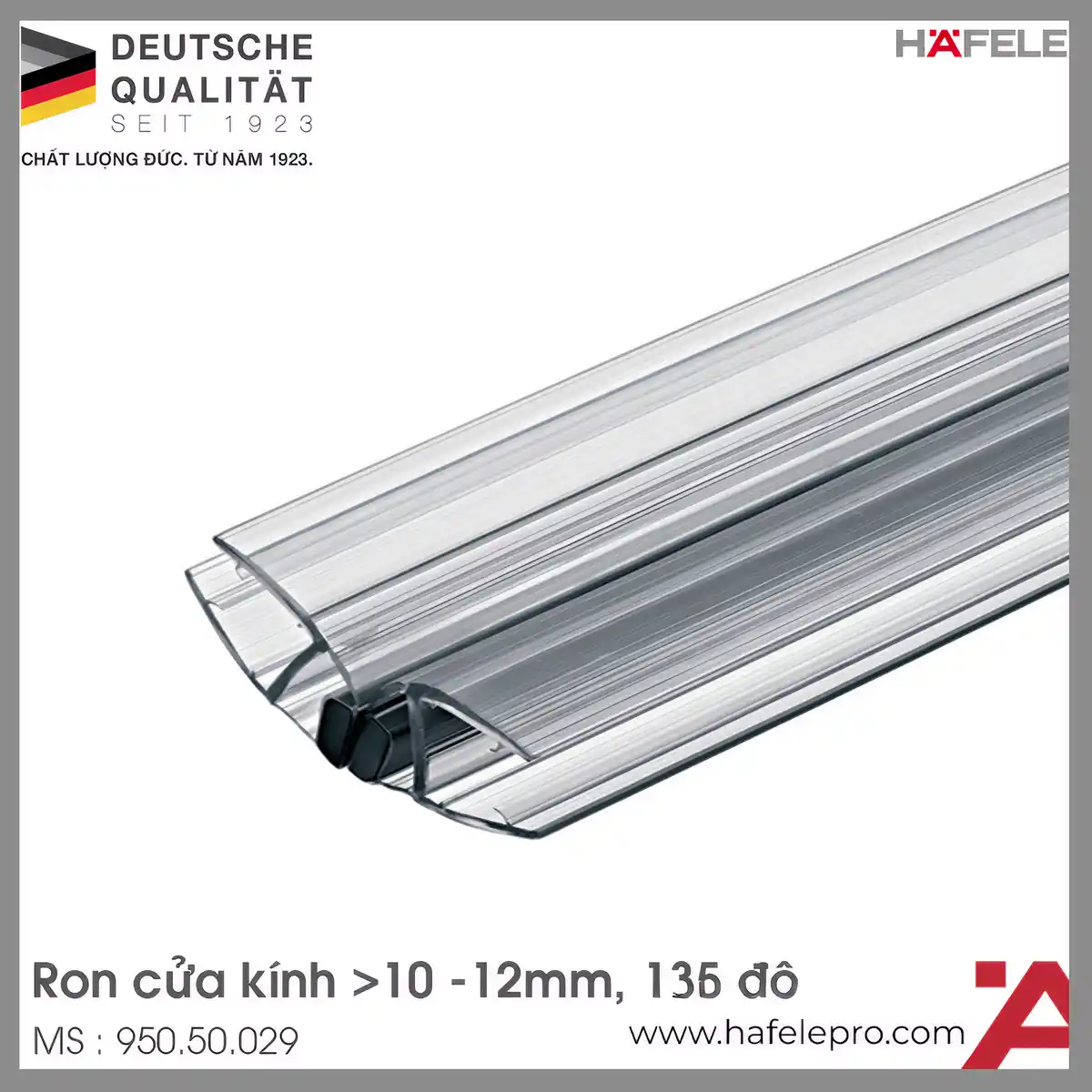 Ron Cửa Kính 10 – 12mm Nam Châm 135º Hafele 950.50.029